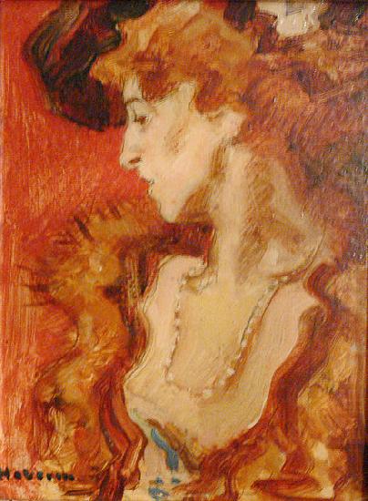 Red Lady or The Lady in Red, unknow artist